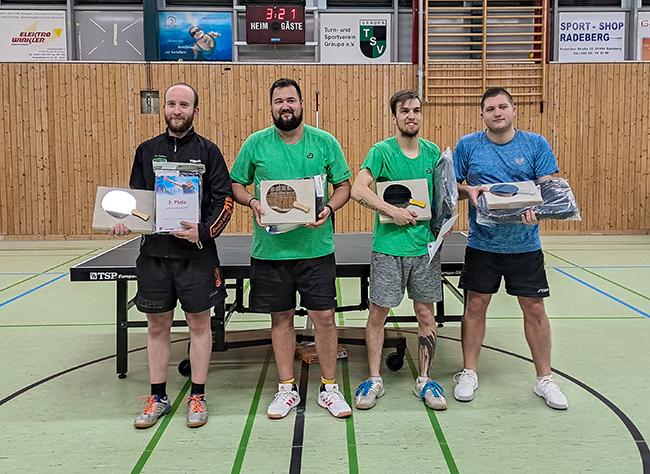 Mitternachtsturnier Tischtennis TSV Graupa 2022 - Winner
