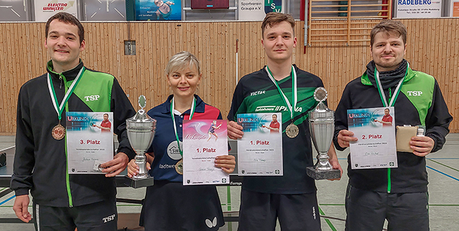 Vereinsmeisterschaften Tischtennis TSV Graupa 2022 - Gewinner